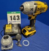 One DEWALT DCF 899 Type 1 Electric 18V 1/2 inch Square Drive Electric 3-Speed Reversible Impact