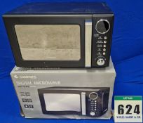 Two GOODMANS Matt Black Finish 700W Microwave Ovens