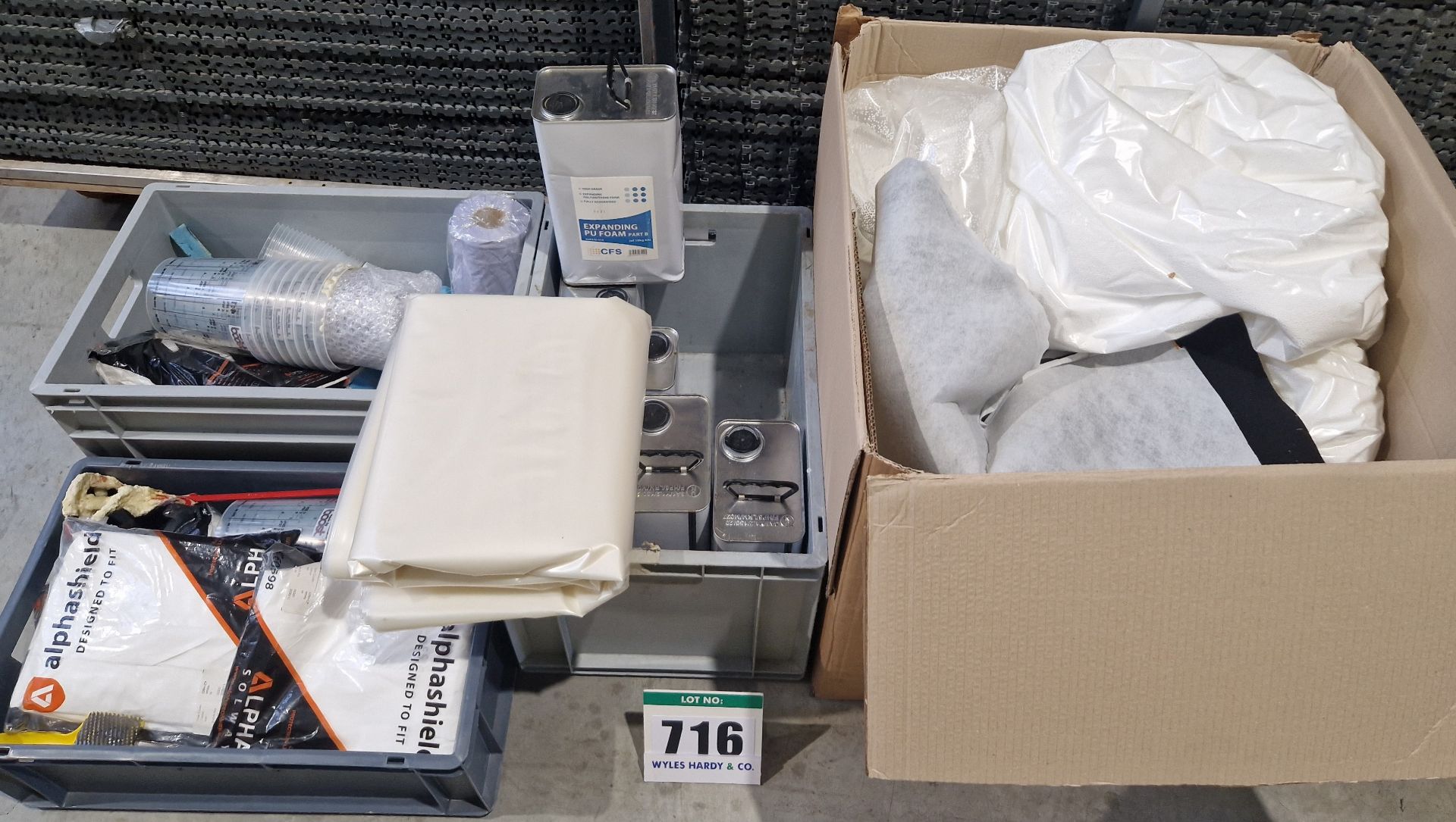 A Quantity of Foam Moulded Seat Making Chemicals and Accessories