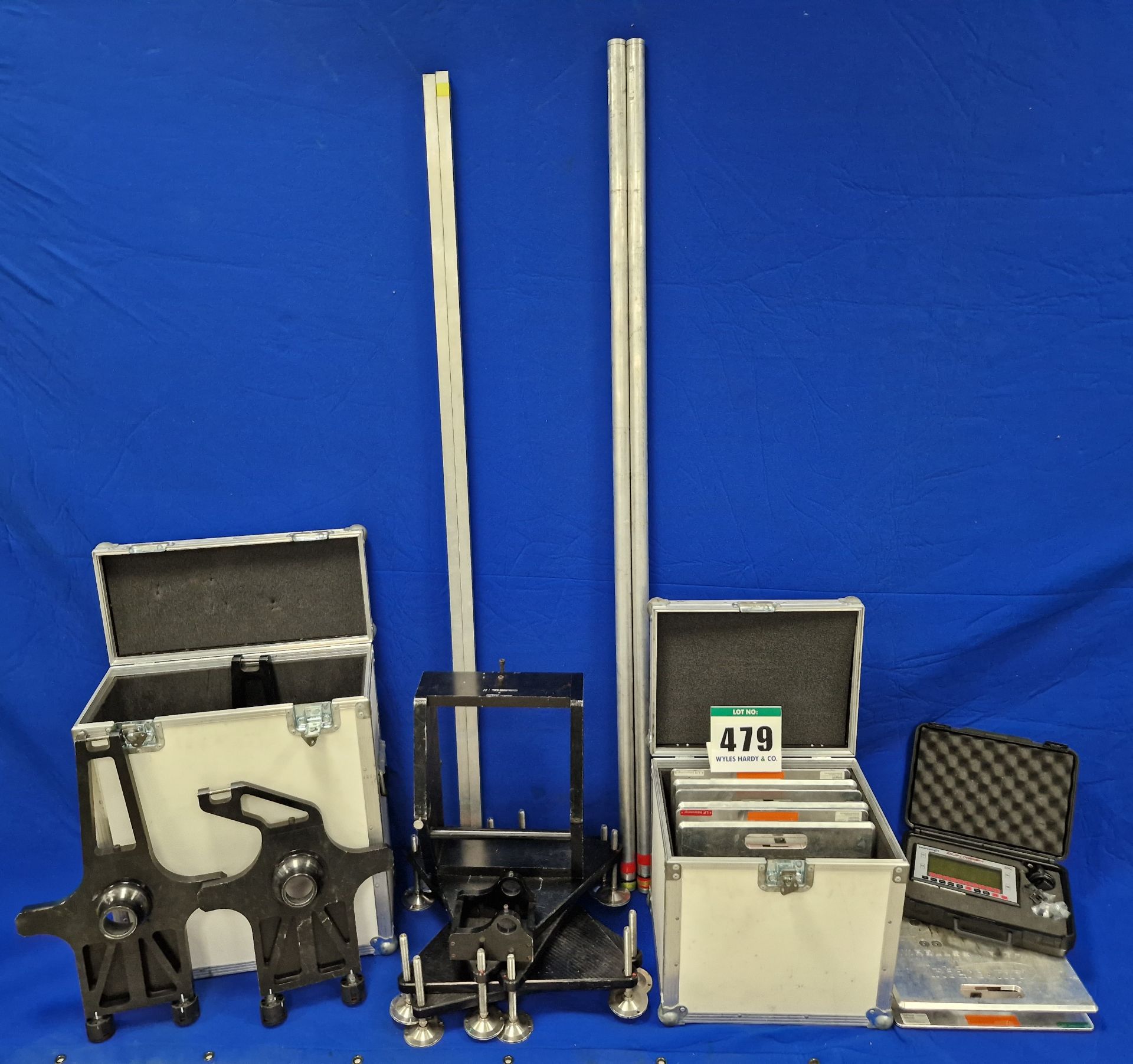 A Car Set Up Equipment Kit comprising:- One Set of Four HiTECH TECHNOLOGIES Wheel Platforms with