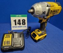 One DEWALT DCF 899 Type 1 18V 1/2 inch Square Drive Electric 3-Speed Reversible Impact Driver with