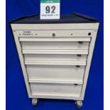 One FAMI 4-Drawer Castor mounted Mechanics Tool Chest with Tailored Soft Transportation Cover