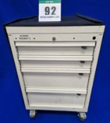 One FAMI 4-Drawer Castor mounted Mechanics Tool Chest with Tailored Soft Transportation Cover