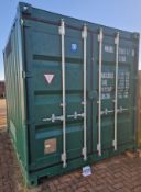 One Green Steel 10ft Bunded Shipping Container (Excludes Contents of Waste Oil)