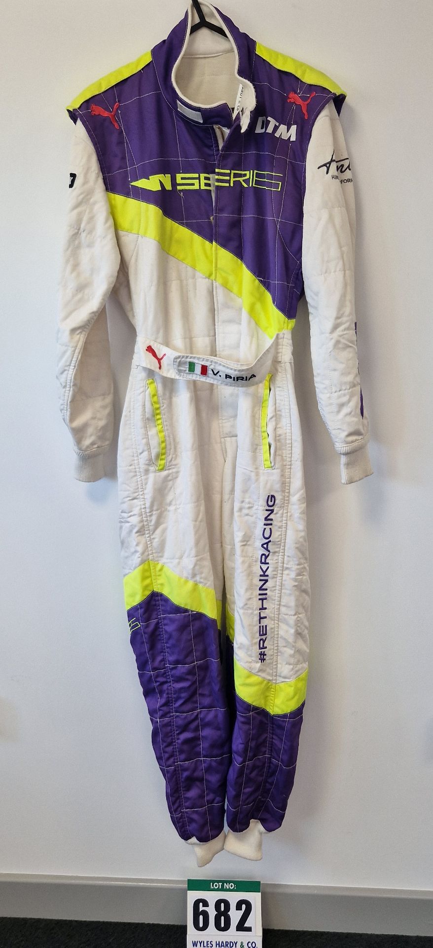 One PUMA FIA approved Race Suit (Size - Made to Measure) worn by Vicky Pira