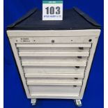 One FAMI 5-Drawer Castor mounted Mechanics Tool Chest with Tailored Soft Transportation Cover