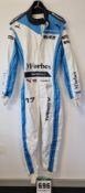 One PUMA FIA approved Race Suit in M FORBES MOTORPORT Colours worn by Ayla Agren, signed by her