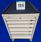 One FAMI 5-Drawer Castor mounted Mechanics Tool Chest with Tailored Soft Transportation Cover