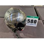 A SPADA Open Face Helmet with Drop Down Visor, Size M (57-58cm), ECE R22-5