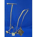 One Wheeled Stainless Steel Manual Front Lever Jack and One Wheeled Stainless Steel Rear Level Jack