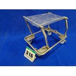 One Folding Stainless Steel Framed Castor mounted Engine/Gearbox Stand