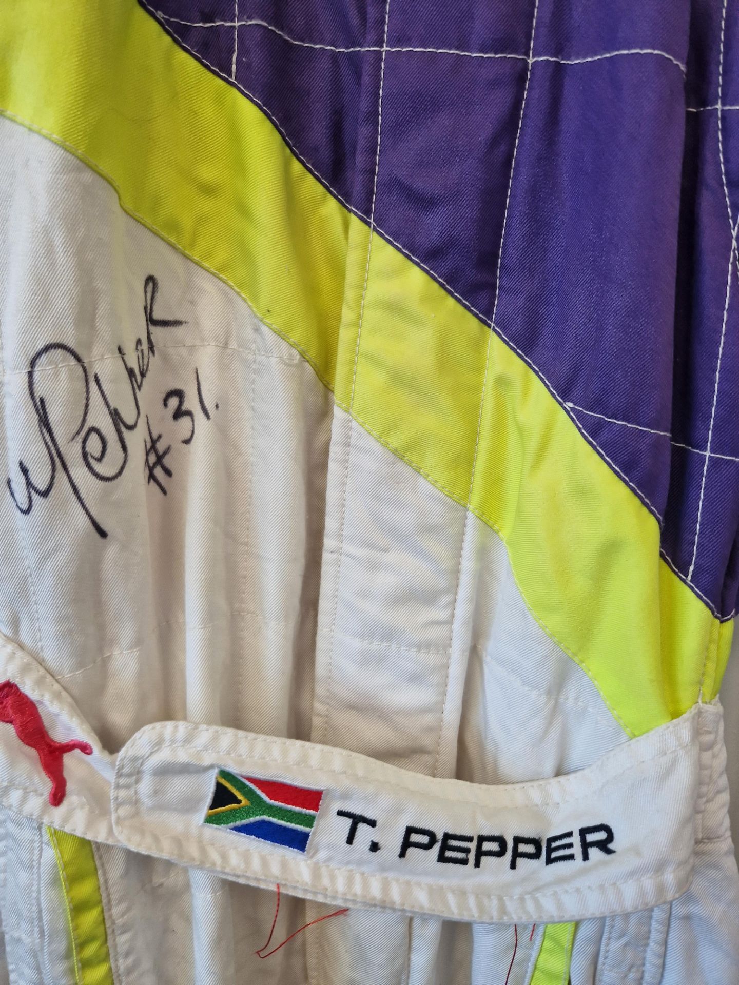 One PUMA FIA approved Race Suit (Size - Made to Measure) worn by Tasmin Pepper and signed by her wit - Image 2 of 2