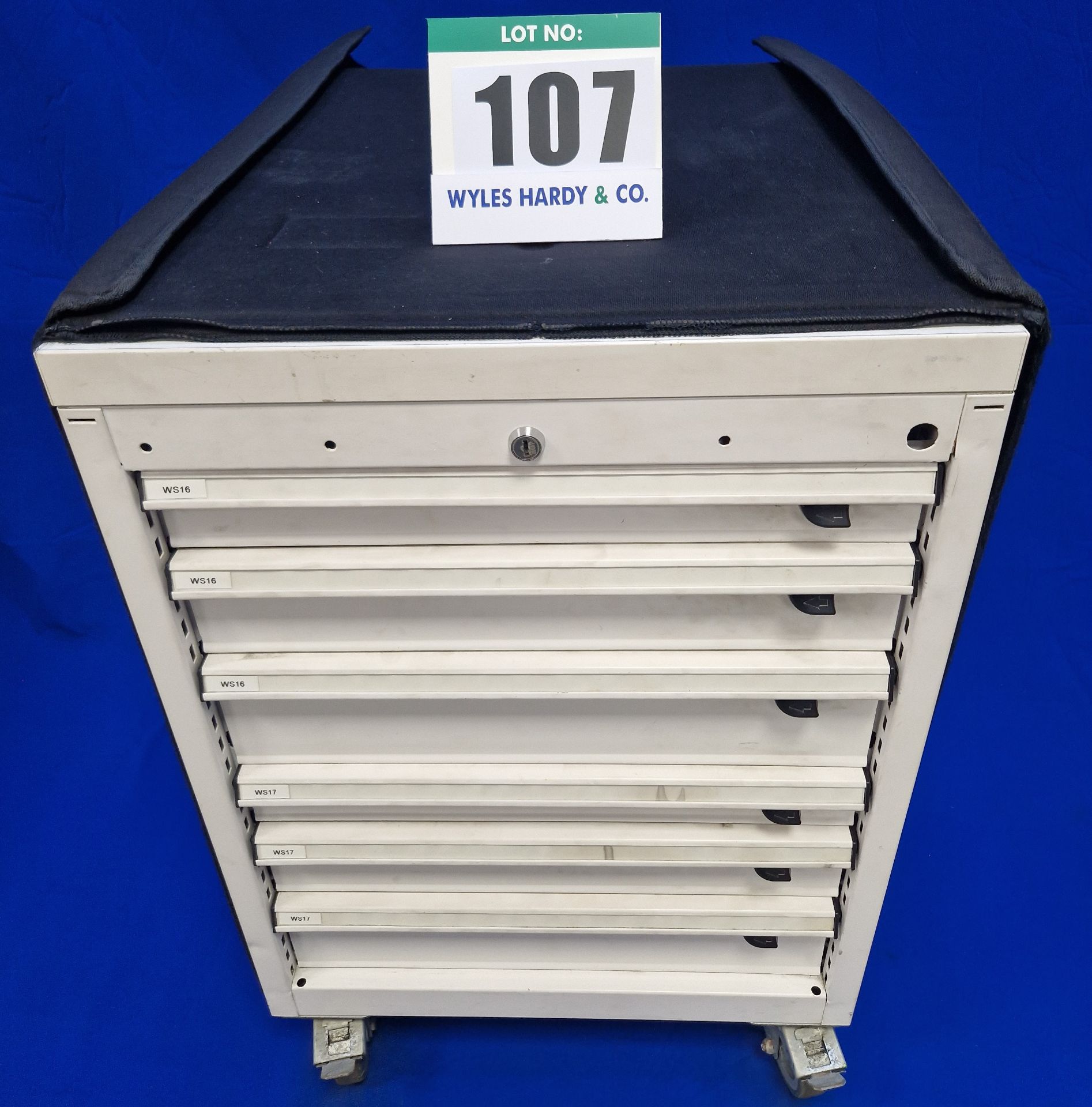 One FAMI 6-Drawer Steel Castor mounted Mechanics Tool Chest with Tailored Soft Transportation