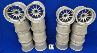 Eight ATS Front Wheels (13.0 inch dia. x 10.5 inch wide) and Eight ATS Rear Wheels (13.0 inch dia. x