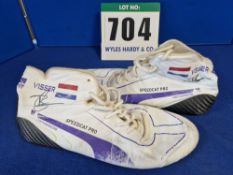One Pair of Race Boots signed by Bietske Visser - Size 40