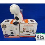 Three DELONGHI Piccolo XS Dolce Gusto Pod Coffee Machines