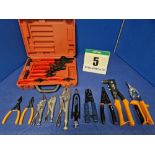 A Selection of Hand Tools comprising:- One Pair IRWIN 9 inch Mole Grips, One Pair IRWIN 6 inch