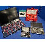 Four Workshop Tool Sets comprising:- One 5 x 0.8 TIME-SERT Kit with Drill, Counterbore, Tap,
