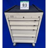 One FAMI 4-Drawer Castor mounted Mechanics Tool Chest with Tailored Soft Transportation Cover
