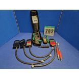 One Tyre Monitoring Kit comprising Four Digital Pressure Gauges, One COMPETITION SUPPLIES Tyre