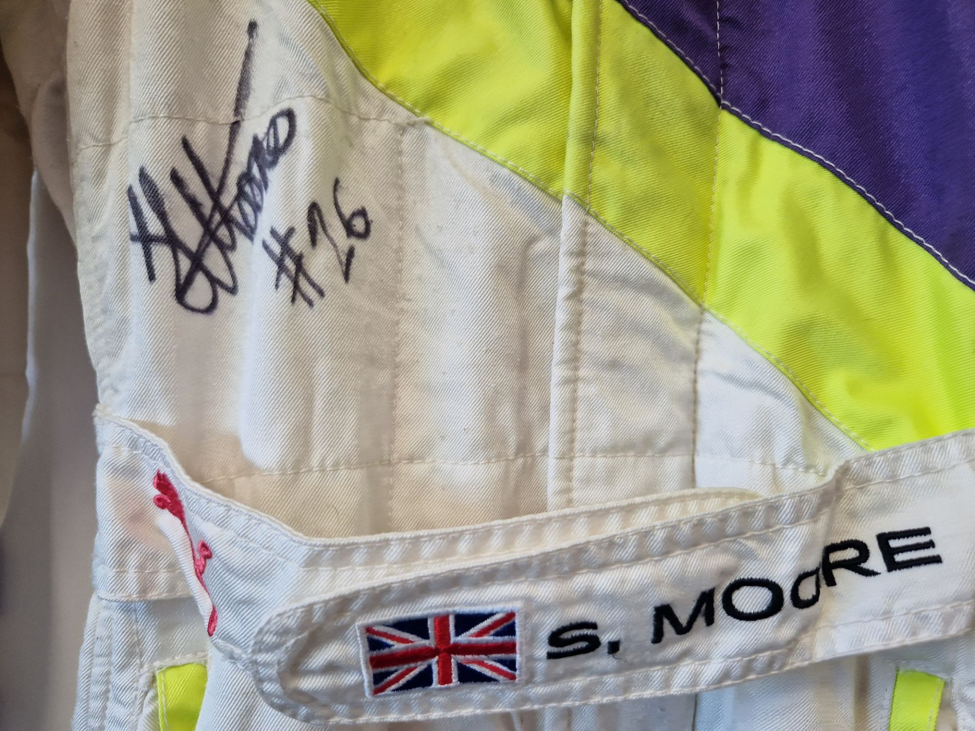 One PUMA FIA approved Race Suit (Size - Made to Measure) worn by Sarah Moore and signed by her with - Image 2 of 2