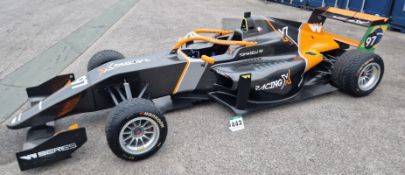 One TATUUS F3 T-318 Alfa Romeo Race Car Chassis No. 063 (2019) Finished in RACING X Livery as Driven