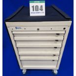 One FAMI 5-Drawer Castor mounted Mechanics Tool Chest with Tailored Soft Transportation Cover