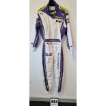 One PUMA FIA approved Race Suit (Size - Made to Measure) worn by Belen Garcia and signed by her with