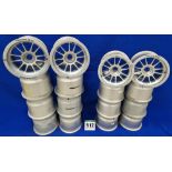 Eight OZ RACING Front Wheels (13.0 inch dia. x 10.5 inch wide) and Eight OZ RACING Rear Wheels (13.0