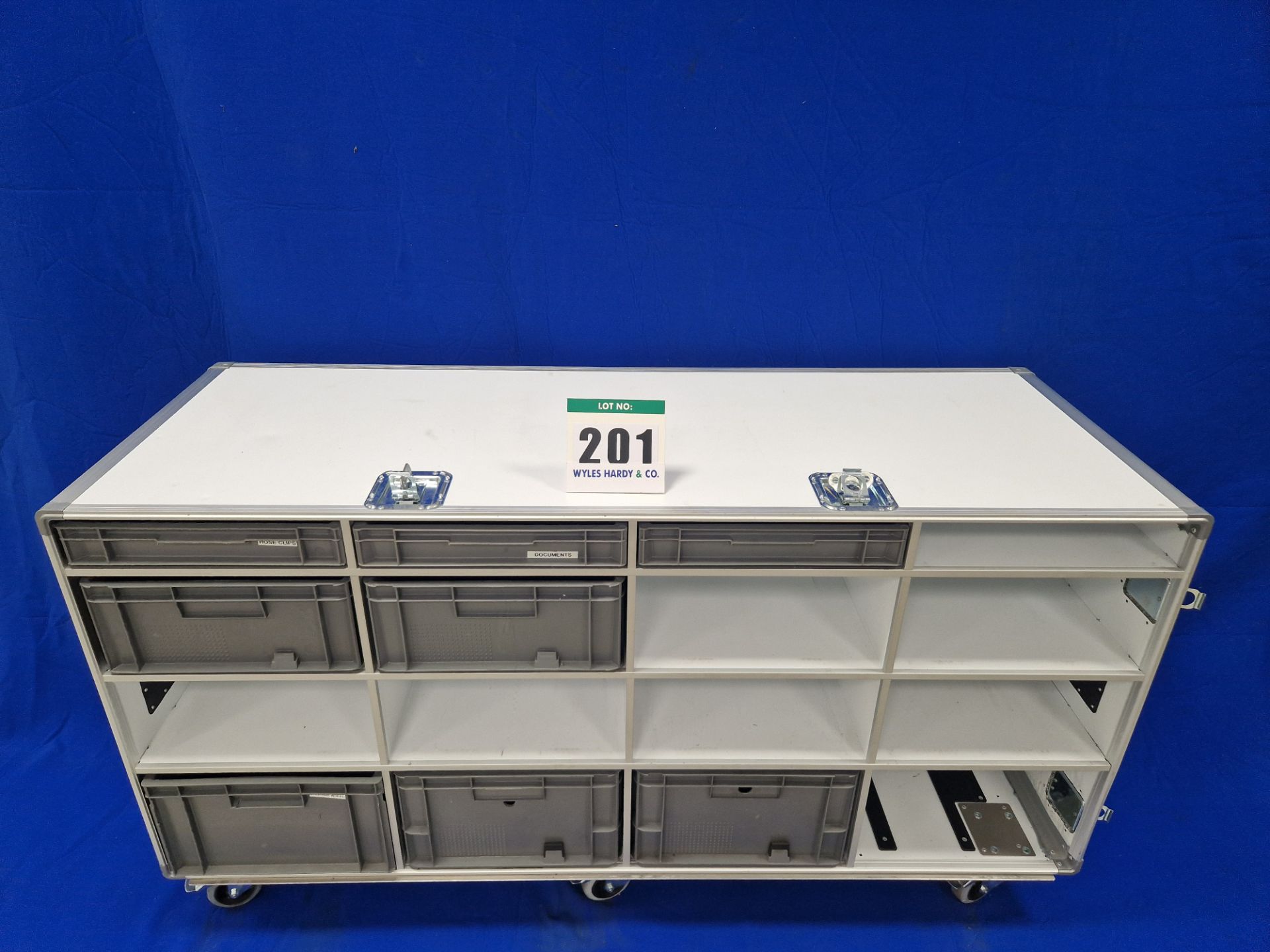 One 1700mm long x 930mm tall x 660mm deep Castor mounted Flight Case with fitted Eight Grey - Image 2 of 3