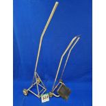 One Wheeled Stainless Steel Manual Front Lever Jack and One Wheeled Stainless Steel Rear Level Jack