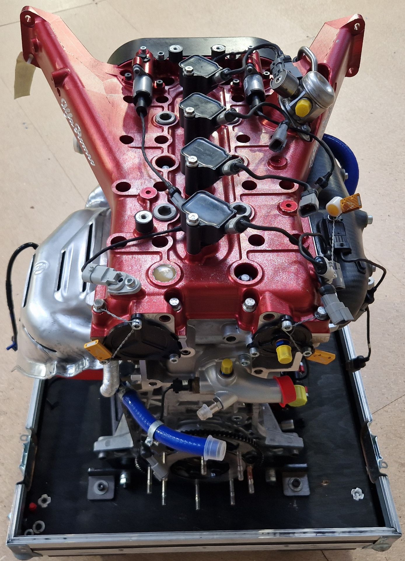 One ALPHA ROMEO 1.75L Twin Overhead Cam Turbocharged Race Car Engine, No. 042A, (believed to have - Image 2 of 6