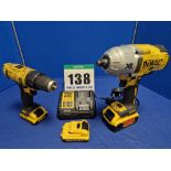 One DEWALT DCF 899 Type 1 Electric 18V 1/2 inch Square Drive 3-Speed Reversible Impact Driver with