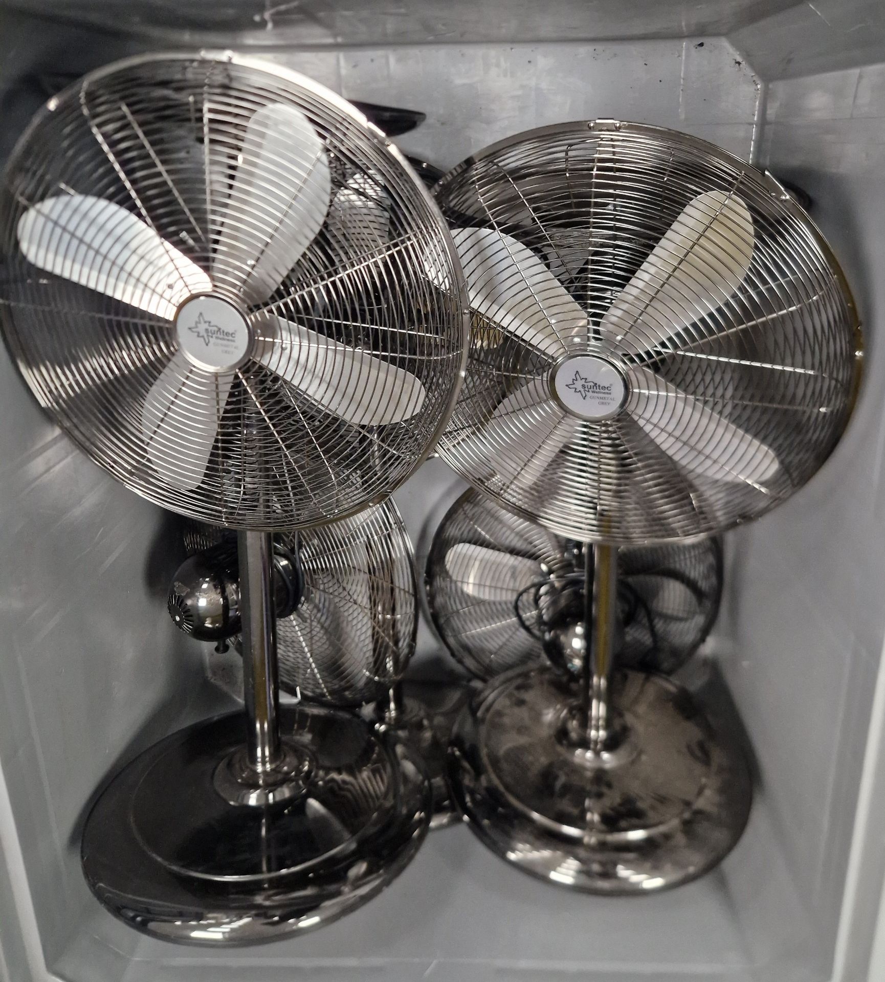 Five SUNTEC WELLNESS 18 inch 3-Speed Oscillating Electric Fans, 240V AC (Note: currently fitted with - Image 2 of 3