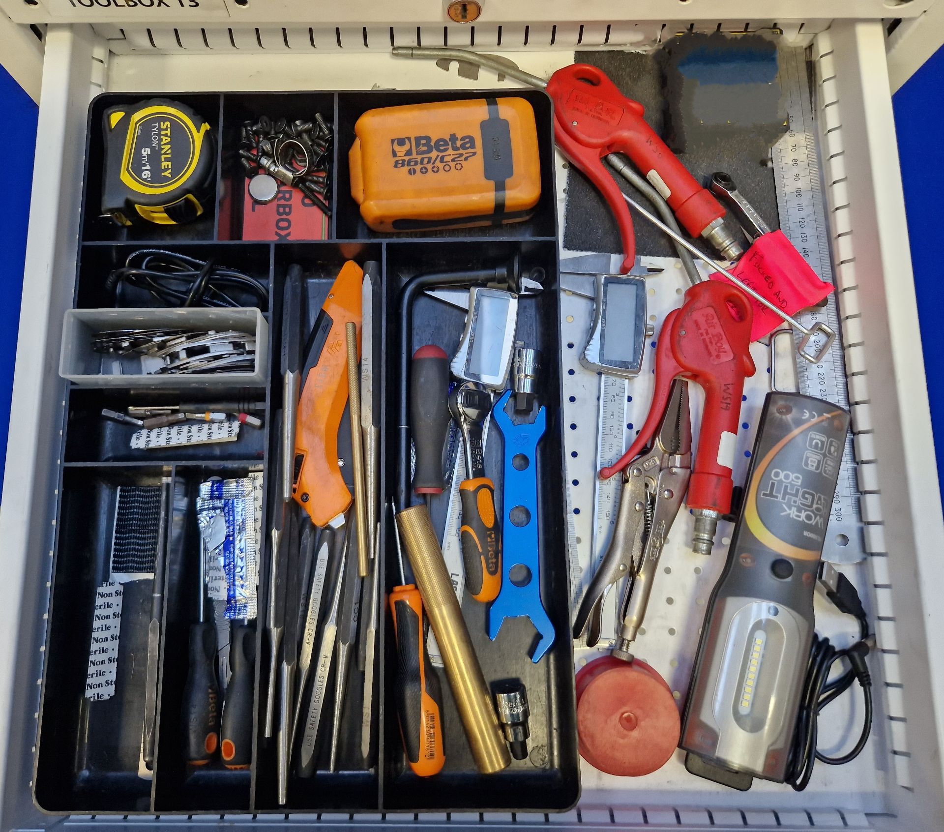 One FAMI 6-Drawer Steel Castor mounted Mechanics Tool Chest with Tailored Soft Transportation - Image 2 of 7