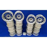 Eight OZ RACING Front Wheels (13.0 inch dia. x 10.5 inch wide) and Eight OZ RACING Rear Wheels (13.0