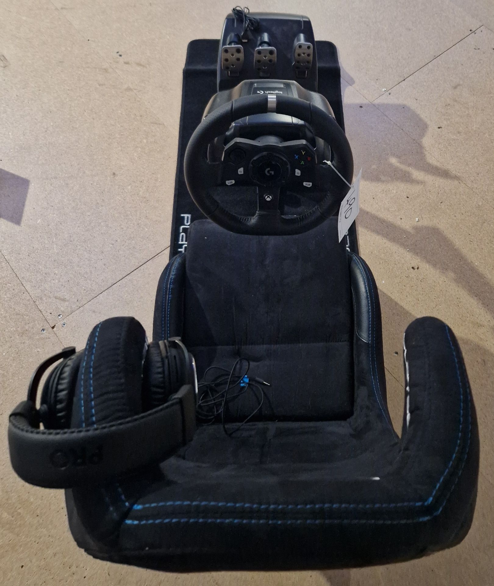 One PLAYSEAT E Sports Gaming Seat and Frame with a LOGITECH Steering Wheel and Pedal Box and a Set - Image 2 of 2