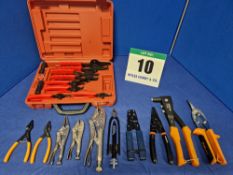 A Selection of Hand Tools comprising:- One Pair IRWIN 9 inch Mole Grips, One Pair IRWIN 6 inch