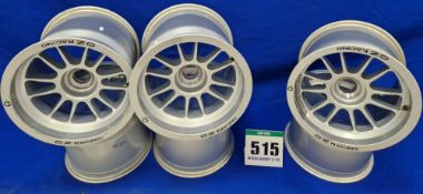 Two OZ RACING Front Wheels (13.0 inch dia. x 10.5 inch wide) and Four OZ RACING Rear Wheels (13.0