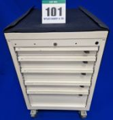 One FAMI 5-Drawer Castor mounted Mechanics Tool Chest with Tailored Soft Transportation Cover