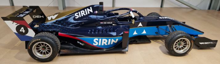 One TATUUS F3 T-318 Alfa Romeo Race Car Chassis No. 075 (2019) Finished in SIRIN RACING Livery as