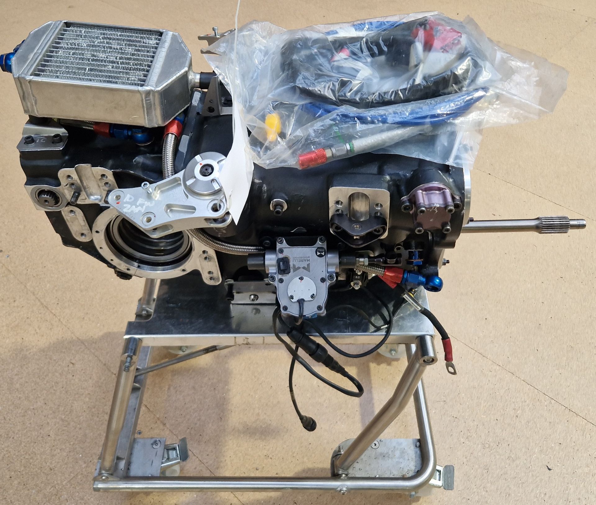 One SADEV 6-Speed Sequential Gearbox (appears complete) for Spares/Repairs on A Stainless Steel