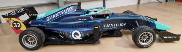 One TATUUS F3 T-318 Alfa Romeo Race Car Chassis No. 058 (2019) Finished in QUANTFURY Win The Right