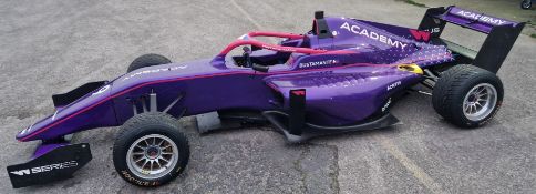 One TATUUS F3 T-318 Alfa Romeo Race Car Chassis No. 057 (2019) Finished in the W Series Academy
