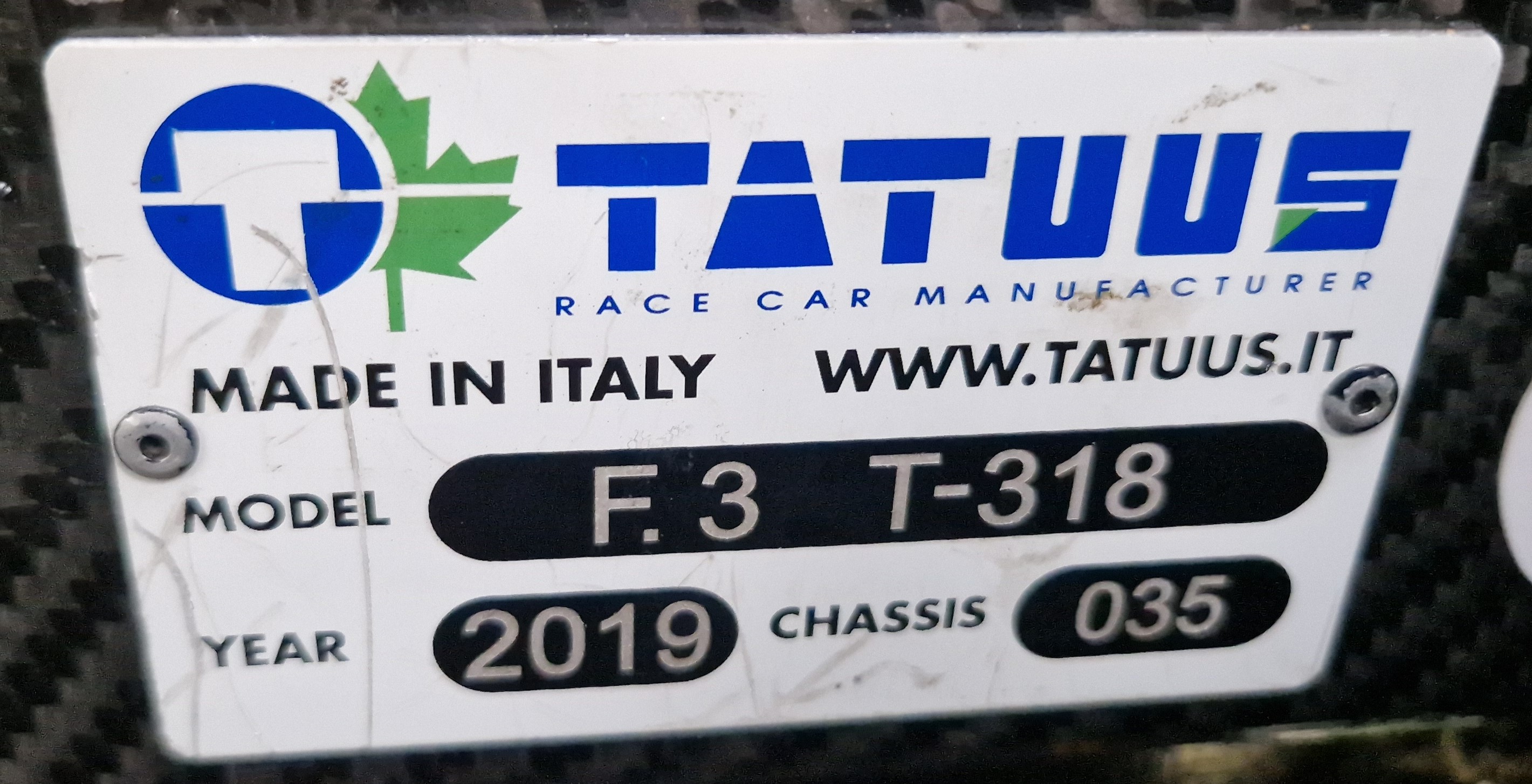 One TATUUS F3 T-318 Alfa Romeo Race Car Chassis No. 035 (2019) Finished in PUMA She Moves Us - Image 6 of 10