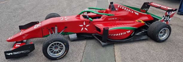 One TATUUS F3 T-318 Alfa Romeo Race Car Chassis No. 038 (2019) Finished in SCUDERIA Livery as Driven