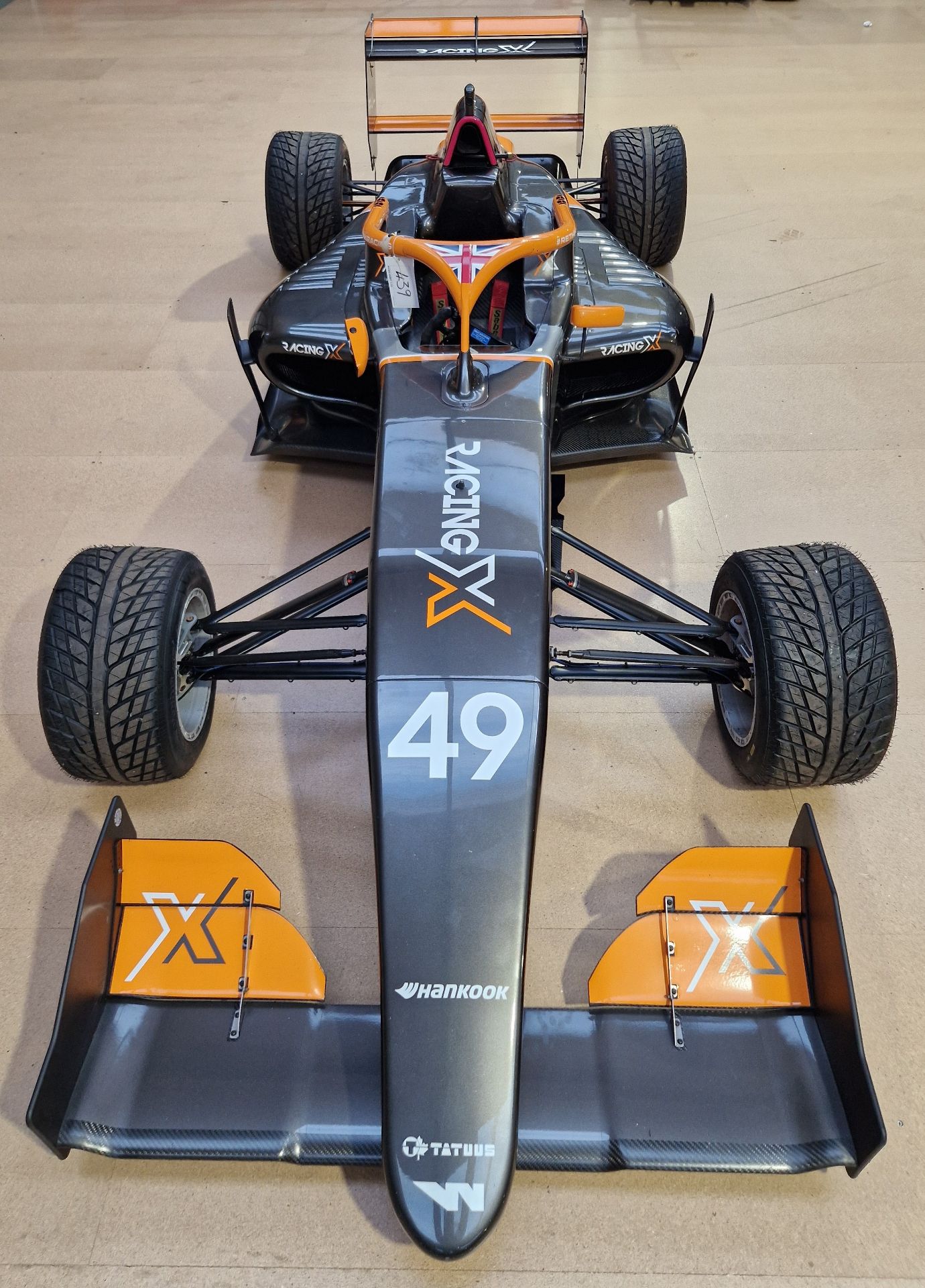 One TATUUS F3 T-318 Alfa Romeo Race Car Chassis No. 032 (2019) Finished in RACING X Livery as Driven - Image 3 of 10