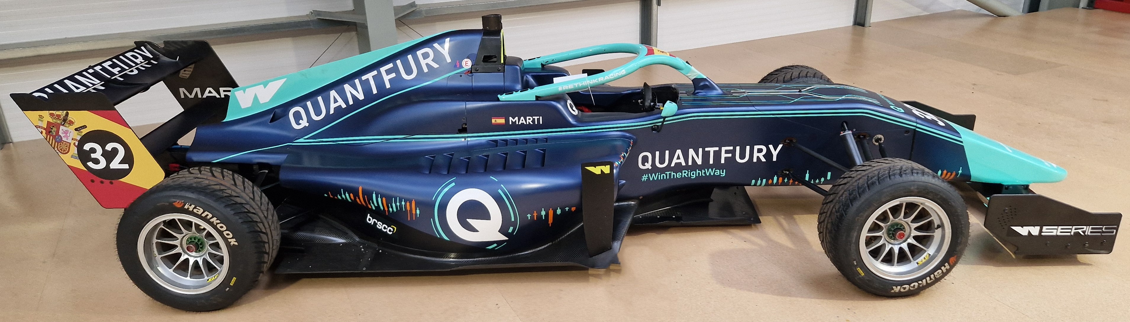 One TATUUS F3 T-318 Alfa Romeo Race Car Chassis No. 058 (2019) Finished in QUANTFURY Win The Right