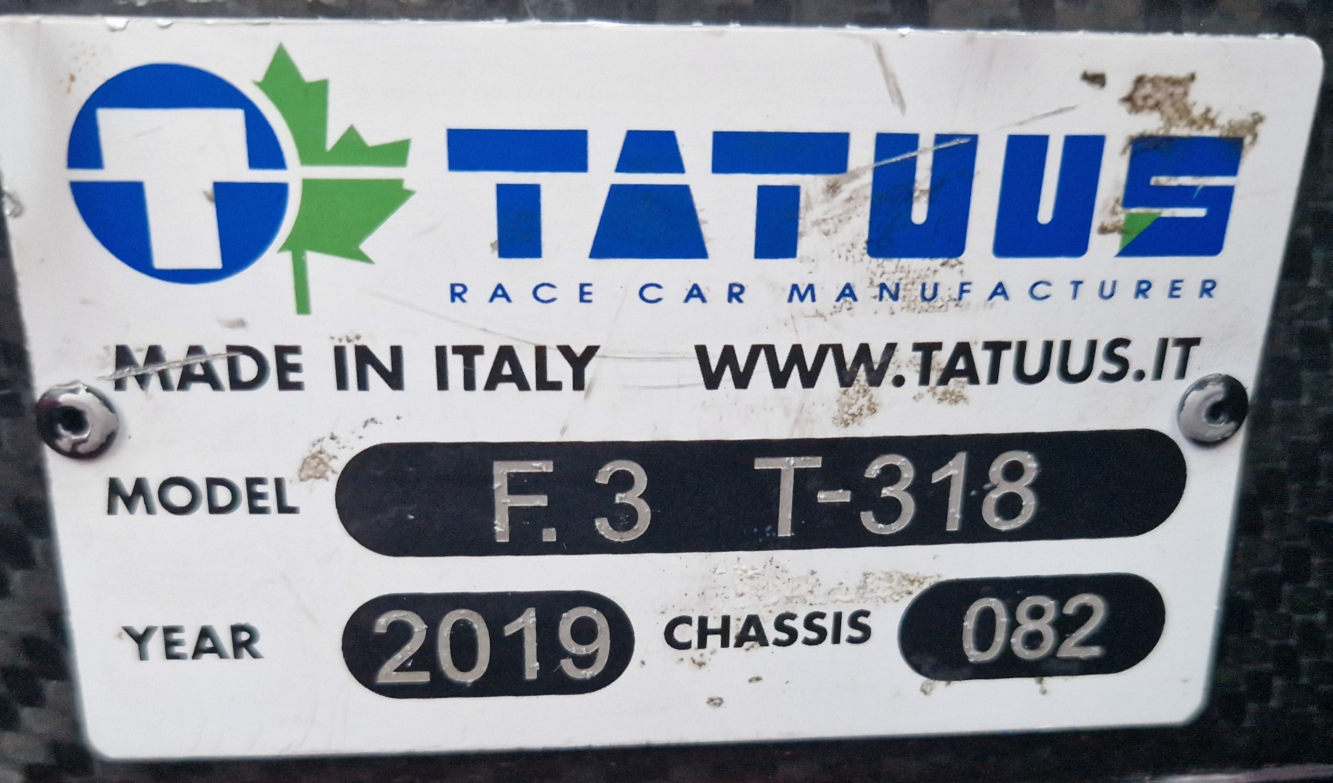 One TATUUS F3 T-318 Alfa Romeo Race Car Chassis No. 082 (2019) Finished in cortDAO Livery as - Image 6 of 10