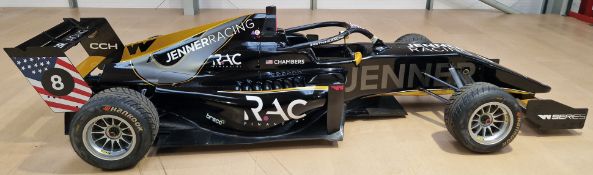 One TATUUS F3 T-318 Alfa Romeo Race Car Chassis No. 039 (2019) Finished in JENNER RACING Livery as